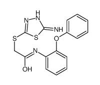 2-[(5-amino-1,3,4-thiadiazol-2-yl)sulfanyl]-N-(2-phenoxyphenyl)acetamide Structure
