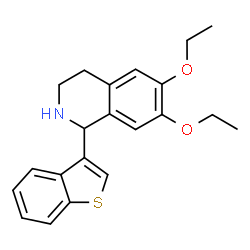 Isoquinoline, 1-benzo[b]thien-3-yl-6,7-diethoxy-1,2,3,4-tetrahydro- (9CI)结构式
