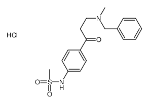 N-[4-[3-[benzyl(methyl)amino]propanoyl]phenyl]methanesulfonamide,hydrochloride结构式