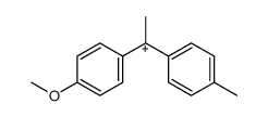 Methyl-p-anisyl-p-tolylcarbenium-Ion Structure