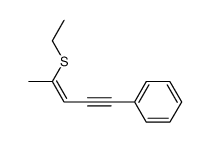 (Z)-2-Ethylthio-5-phenyl-2-penten-4-in Structure