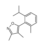 3,4-dimethyl-5-(2-methyl-6-propan-2-ylphenyl)-1,2-oxazole Structure