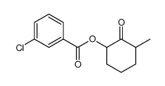 3-Chloro-benzoic acid 3-methyl-2-oxo-cyclohexyl ester结构式