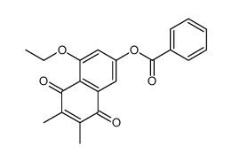 (4-ethoxy-6,7-dimethyl-5,8-dioxonaphthalen-2-yl) benzoate结构式