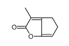 3-methyl-4,5-dihydrocyclopenta[b]furan-2-one Structure