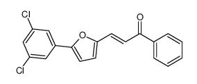 (E)-3-[5-(3,5-dichlorophenyl)furan-2-yl]-1-phenylprop-2-en-1-one结构式
