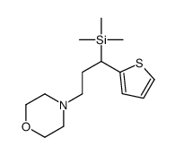 trimethyl-(3-morpholin-4-yl-1-thiophen-2-ylpropyl)silane Structure