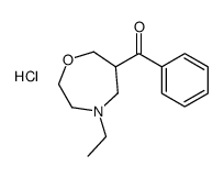 (4-ethyl-1,4-oxazepan-6-yl)-phenylmethanone,hydrochloride Structure