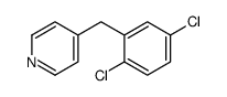 4-[(2,5-dichlorophenyl)methyl]pyridine Structure