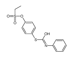 [4-(phenylcarbamoylsulfanyl)phenyl] ethanesulfonate Structure