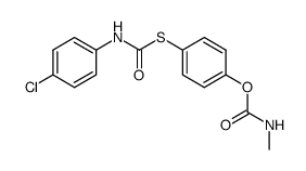 Methyl-carbamic acid 4-(4-chloro-phenylcarbamoylsulfanyl)-phenyl ester Structure