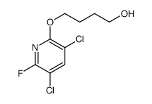 4-(3,5-dichloro-6-fluoropyridin-2-yl)oxybutan-1-ol Structure