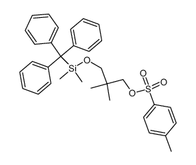 Toluene-4-sulfonic acid 3-(dimethyl-trityl-silanyloxy)-2,2-dimethyl-propyl ester Structure