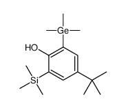 4-tert-butyl-2-trimethylgermyl-6-trimethylsilylphenol Structure