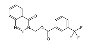 (4-oxo-1,2,3-benzotriazin-3-yl)methyl 3-(trifluoromethyl)benzoate结构式