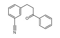 3-(3-oxo-3-phenylpropyl)benzonitrile结构式