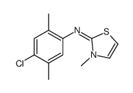 N-(4-chloro-2,5-dimethylphenyl)-3-methyl-1,3-thiazol-2-imine结构式