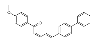 1-(4-methoxyphenyl)-5-(4-phenylphenyl)penta-2,4-dien-1-one结构式