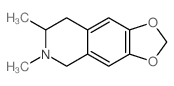 1,3-Dioxolo[4,5-g]isoquinoline, 5,6,7,8-tetrahydro-6,7-dimethyl- Structure