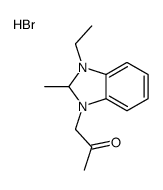 1-(3-ethyl-2-methyl-2,3-dihydrobenzimidazol-3-ium-1-yl)propan-2-one,bromide结构式