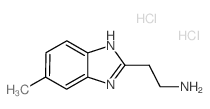 2-(5-甲基-1H-苯并咪唑-2-基)乙胺双盐酸盐结构式