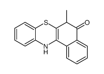 6-methyl-6,12-dihydrobenzo[a]phenothiazin-5-one结构式