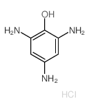 Phenol,2,4,6-triamino-, hydrochloride (1:3) Structure
