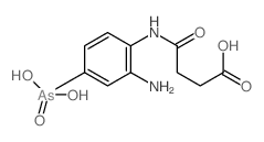 Butanoic acid,4-[(2-amino-4-arsonoylphenyl)amino]-4-oxo-结构式