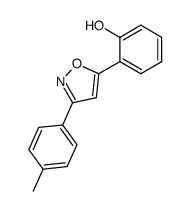 5-(2-hydroxyphenyl)-3-(4-methylphenyl)-isoxazole结构式