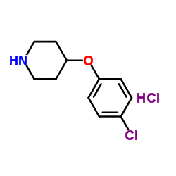 4-(4-Chlorophenoxy)piperidine hydrochloride (1:1) Structure