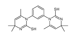 1,1'-(1,3-Phenylene)bis(3,4-dihydro-4,4,6-trimethyl-2(1H)-pyrimidinethione)结构式