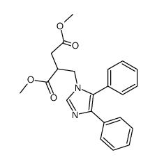 (4,5-diphenyl-imidazol-1-ylmethyl)-succinic acid dimethyl ester结构式