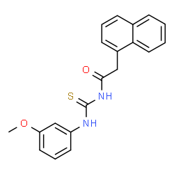 N-{[(3-methoxyphenyl)amino]carbonothioyl}-2-(1-naphthyl)acetamide Structure