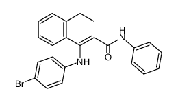 1-(4-Bromo-phenylamino)-3,4-dihydro-naphthalene-2-carboxylic acid phenylamide Structure