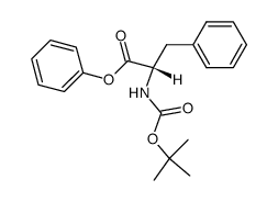 N2-[(tert-butoxy)carbonyl]-L-phenylalanine phenyl ester Structure