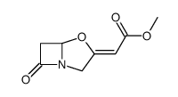 ((Z)-7-oxo-4-oxa-1-aza-bicyclo[3.2.0]hept-3-ylidene)-acetic acid methyl ester结构式