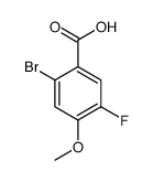 2-Bromo-5-fluoro-4-methoxybenzoic acid结构式