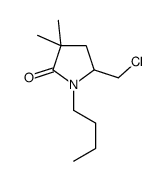 1-butyl-5-(chloromethyl)-3,3-dimethylpyrrolidin-2-one Structure