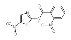Benzamide,2-nitro-N-(5-nitro-2-thiazolyl)- Structure