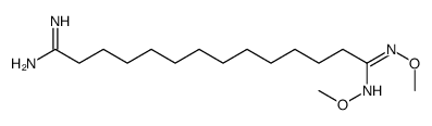 14-N,14-N'-dimethoxytetradecanediimidamide结构式