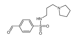 4-formyl-N-(3-pyrrolidin-1-ylpropyl)benzenesulfonamide Structure