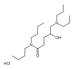 N,N-dibutyl-5-(dipropylamino)-4-hydroxypentanamide,hydrochloride Structure