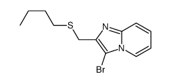 3-bromo-2-(butylsulfanylmethyl)imidazo[1,2-a]pyridine Structure