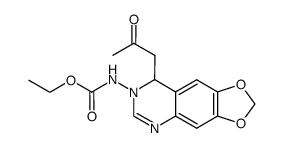 [8-(2-oxo-propyl)-8H-[1,3]dioxolo[4,5-g]quinazolin-7-yl]-carbamic acid ethyl ester Structure