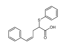 5-phenyl-2-phenylsulfanylpent-4-enoic acid Structure