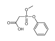 2-[methoxy(phenoxy)phosphoryl]acetic acid Structure