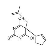 5-(2-Cyclopentenyl)-2,3-dihydro-5-(2-methyl-2-propenyl)-2-thioxo-4,6(1H,5H)-pyrimidinedione结构式