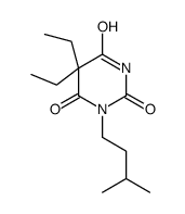 5,5-Diethyl-1-isopentylbarbituric acid Structure