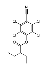 (2,3,5,6-tetrachloro-4-cyanophenyl) 2-ethylbutanoate结构式