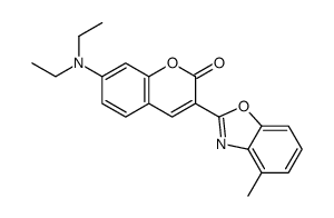 7-(diethylamino)-3-(4-methyl-1,3-benzoxazol-2-yl)chromen-2-one Structure